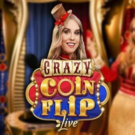 Live Casino logo of Crazy Coin Flip from Evolution at SkyHills Casino
