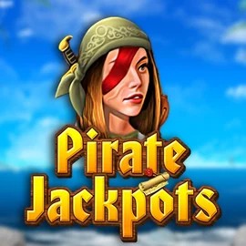 Pirate Jackpots online game logo by Belatra Games on skyhils.nl