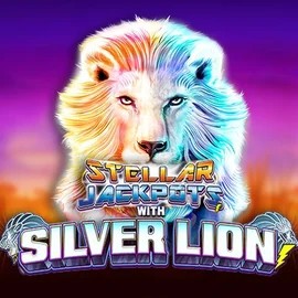 Stellar Jackpots with Silver Lion logo – Jackpots by Lightning Box Game at SkyHills Casino